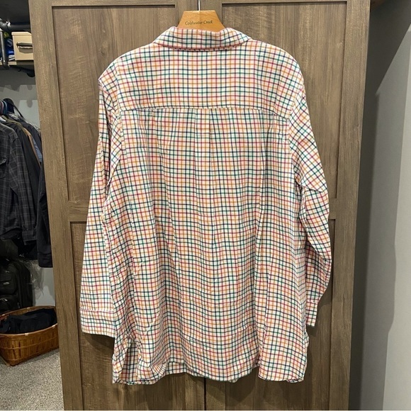 Talbots Woman 3X classic cotton shirt plus size Check pattern - Picture 2 of 11
